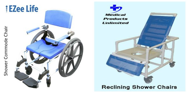 Shower Commode Chair - Reclining Shower Chairs